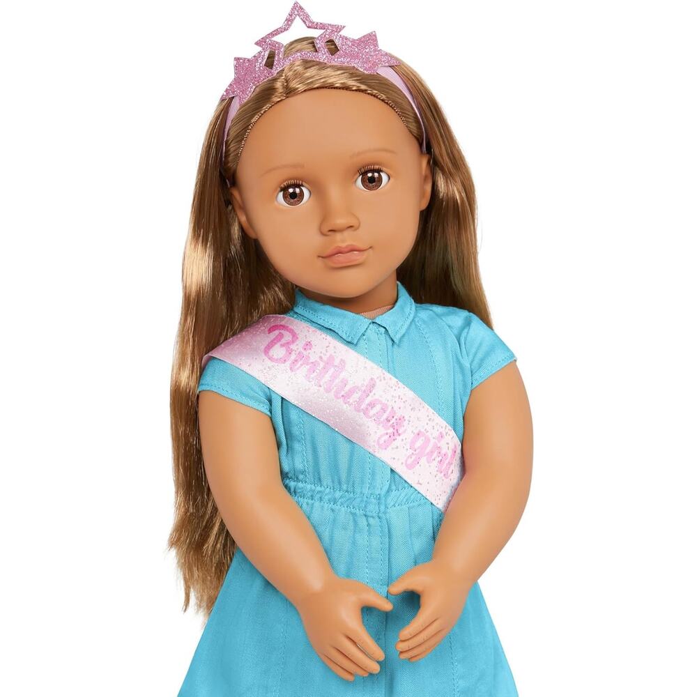 Our Generation Anita 18" Birthday Party Doll Blonde Hair Brown Eyes NWT